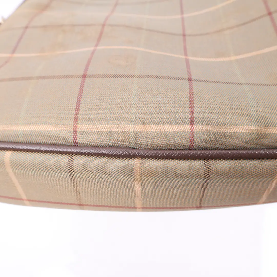 Burberry Vintage Check Beige Canvas Crossbody Bag
