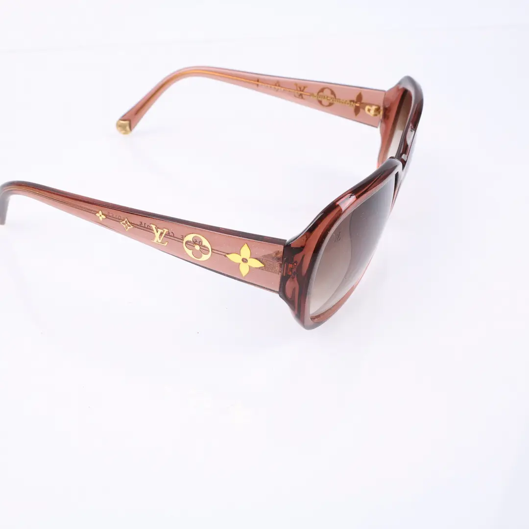 Louis Vuitton Soupcon Rond Brown Acetate Sunglasses