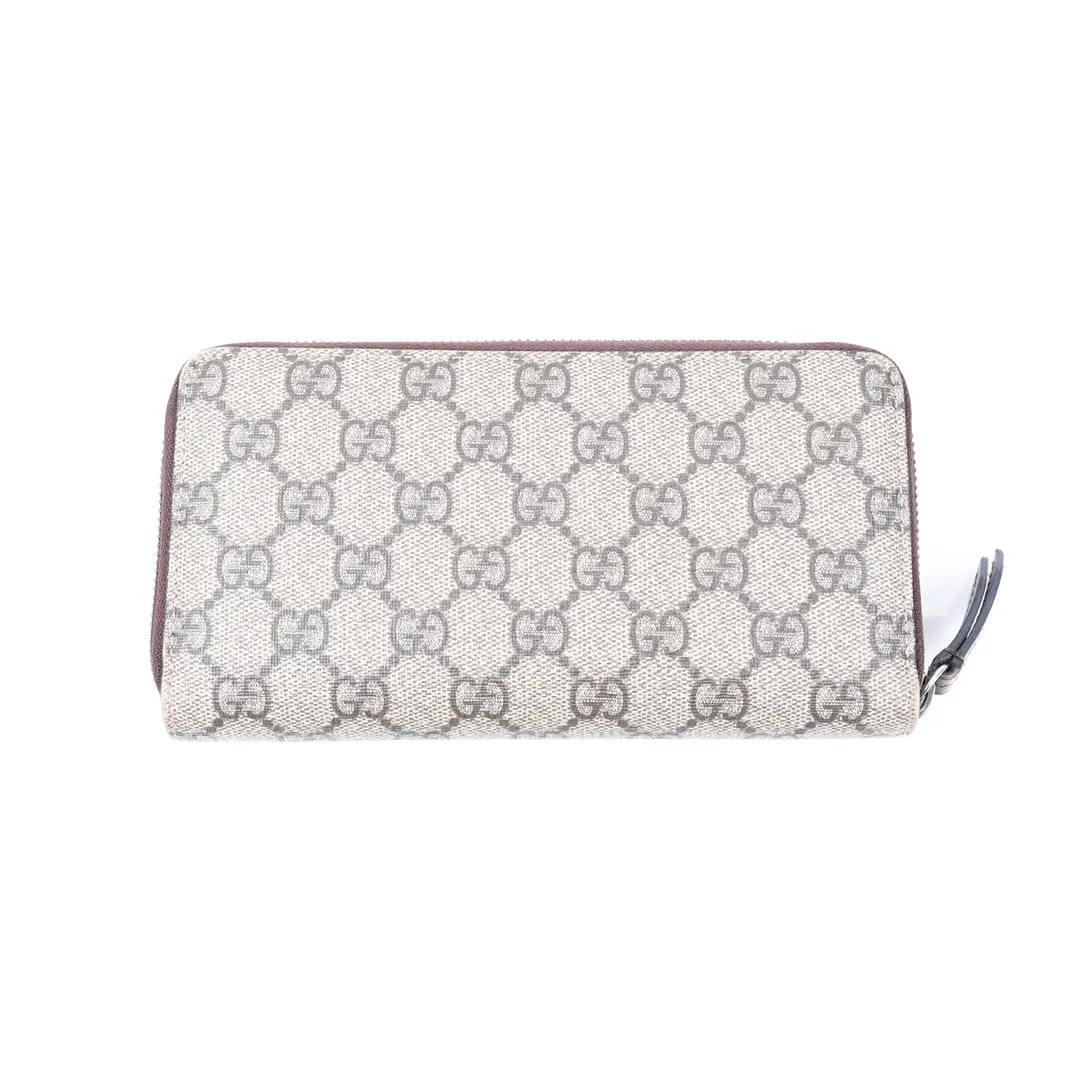 Gucci Neo Vintage Beige GG Supreme Canvas Wallet