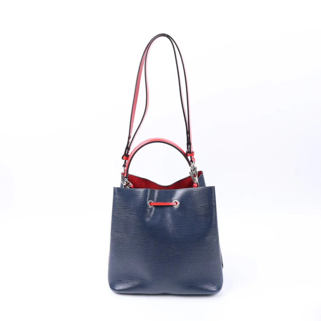 Louis Vuitton NeoNoe BB Blue Epi Leather Bucket Bag