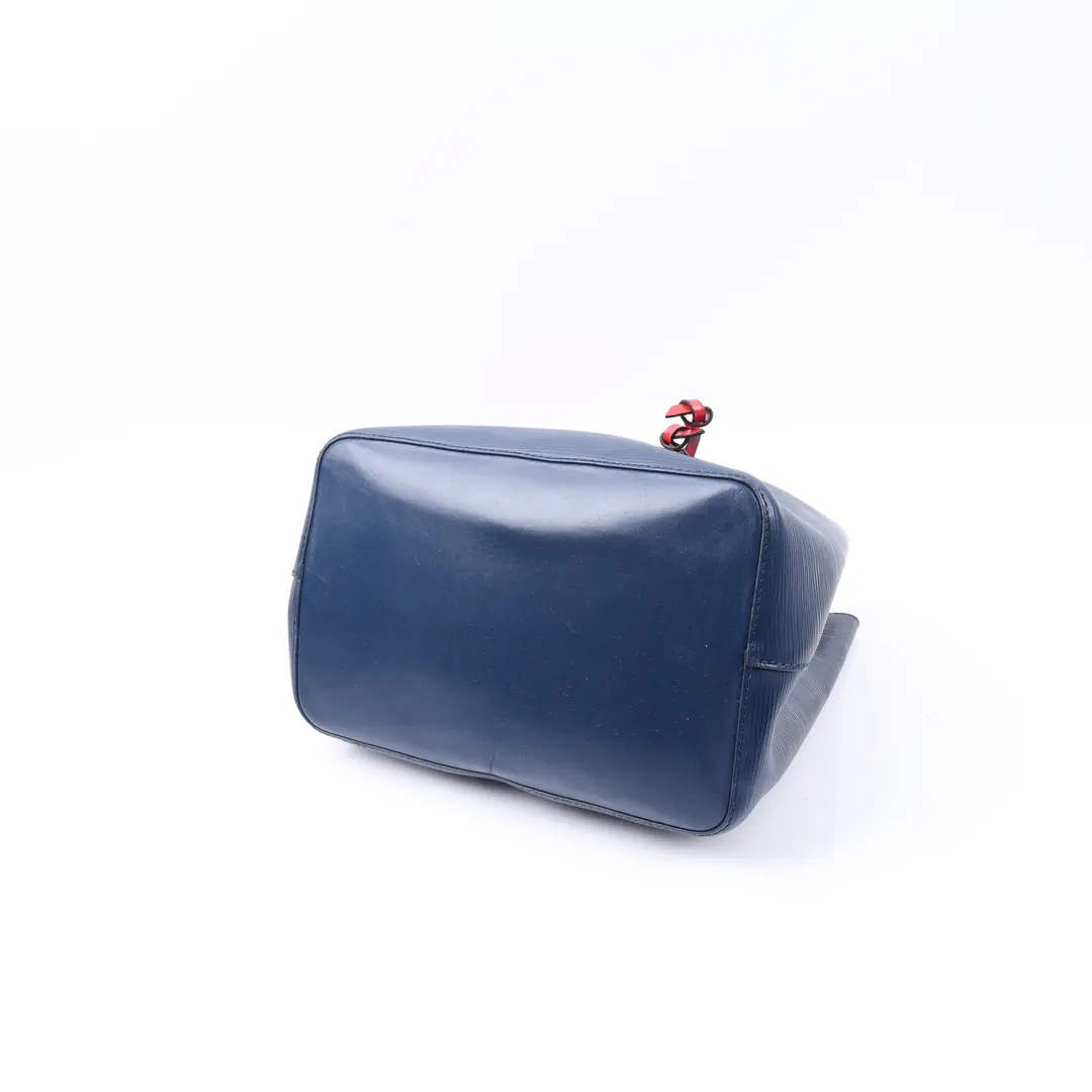 Louis Vuitton NeoNoe BB Blue Epi Leather Bucket Bag