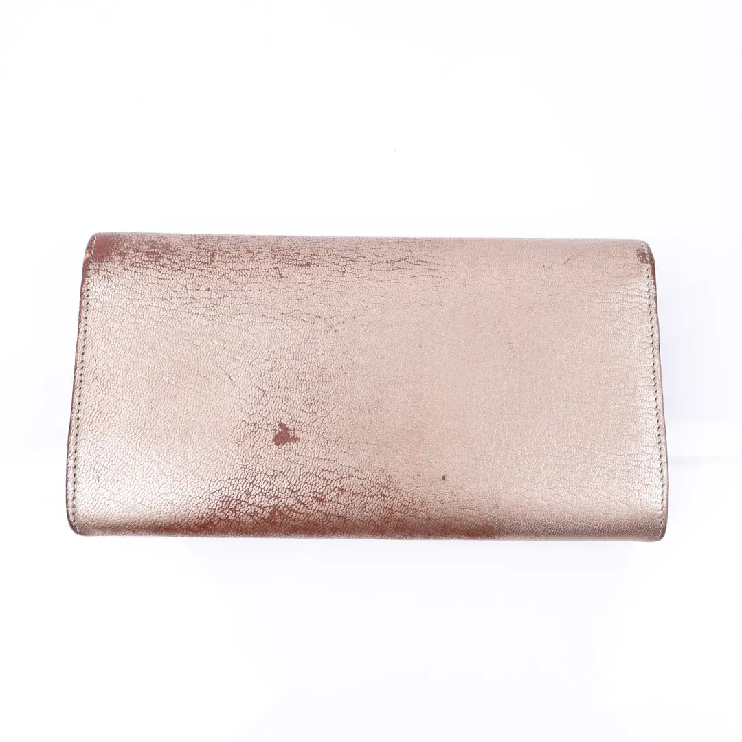 Cartier Love Pink Metallic Leather Wallet