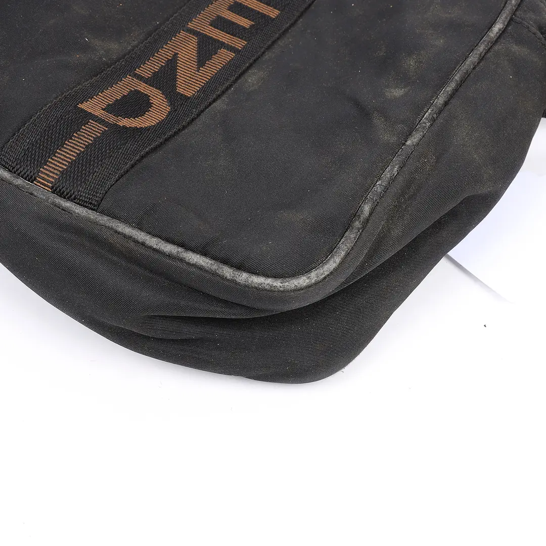 Fendi Logo Black Nylon Crossbody Bag