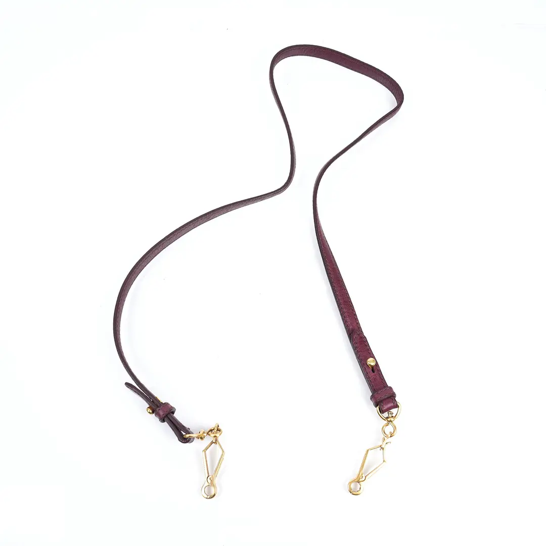 Miu Miu Coffer Purple Leather Shoulder Bag
