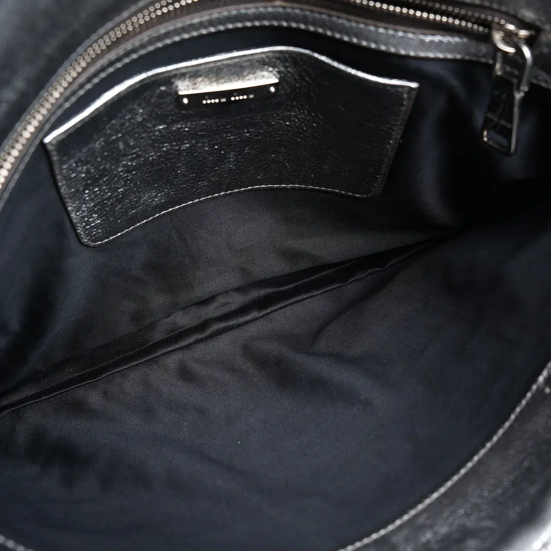 Miu Miu Matelasse Crystal Silver Leather Shoulder Bag