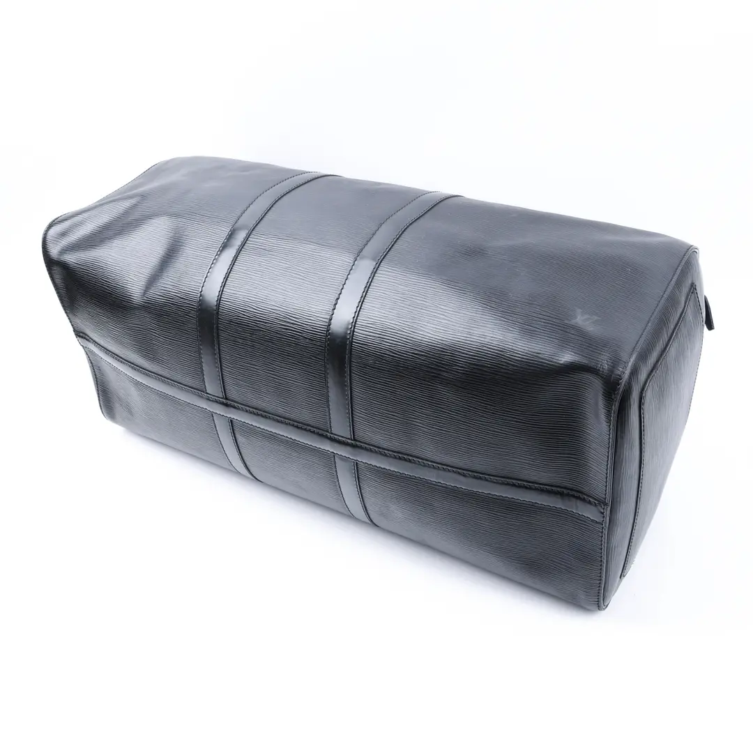 Louis Vuitton Keepall Black Epi Leather Duffle Bag