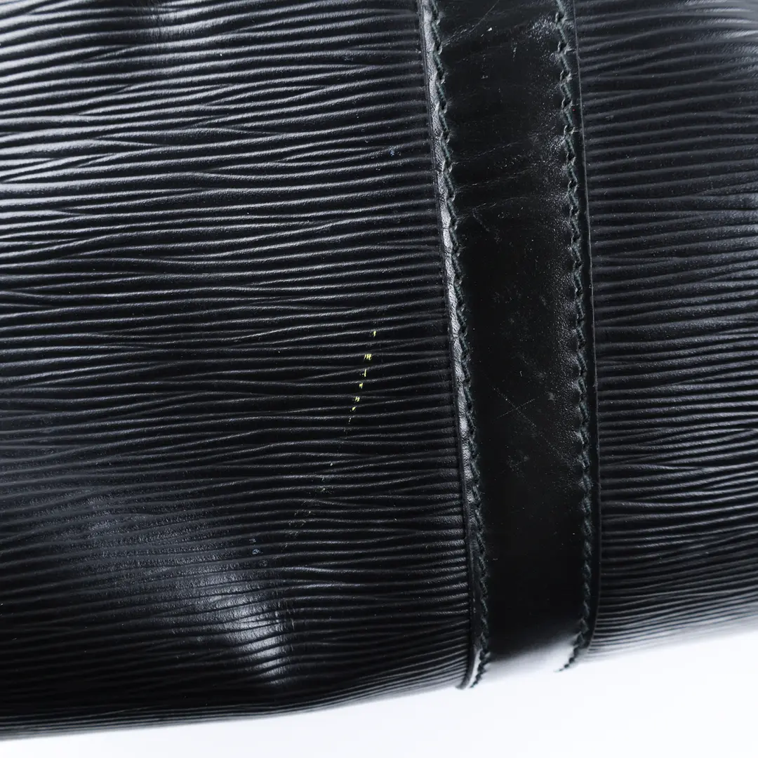 Louis Vuitton Keepall Black Epi Leather Duffle Bag