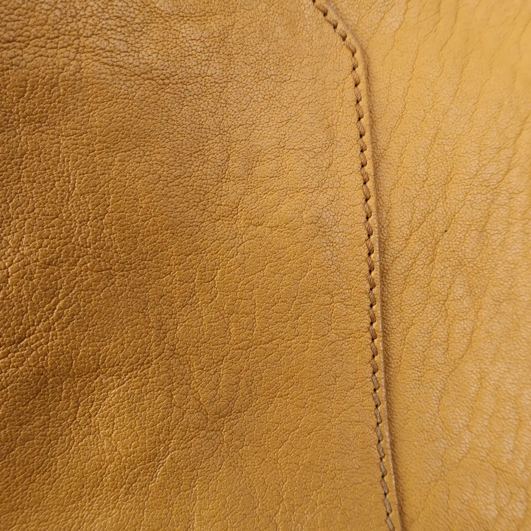 Yves Saint Laurent Cabas Chyc Yellow Leather Shoulder Bag