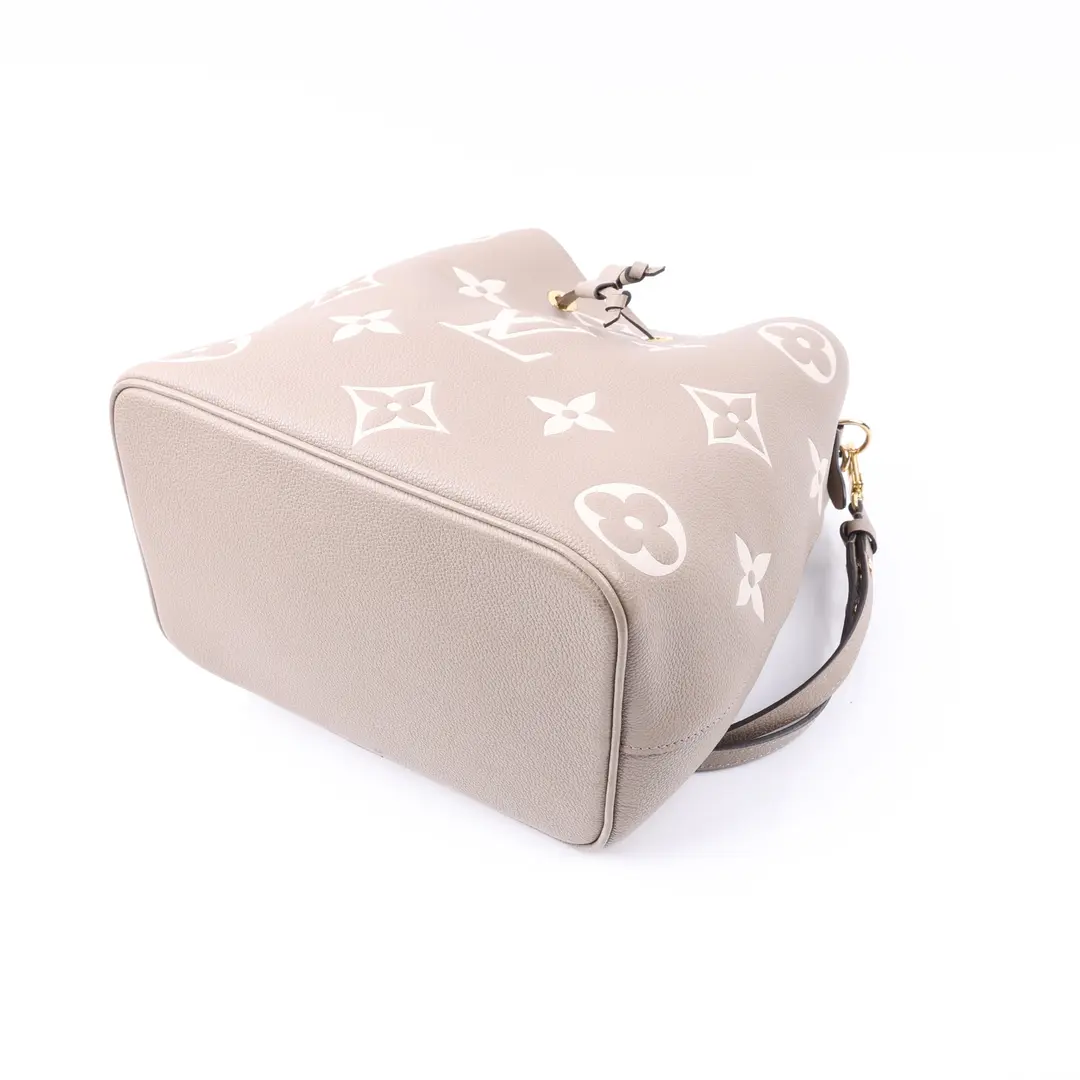 Louis Vuitton NeoNoe MM Beige Monogram Empreinte Bucket Bag