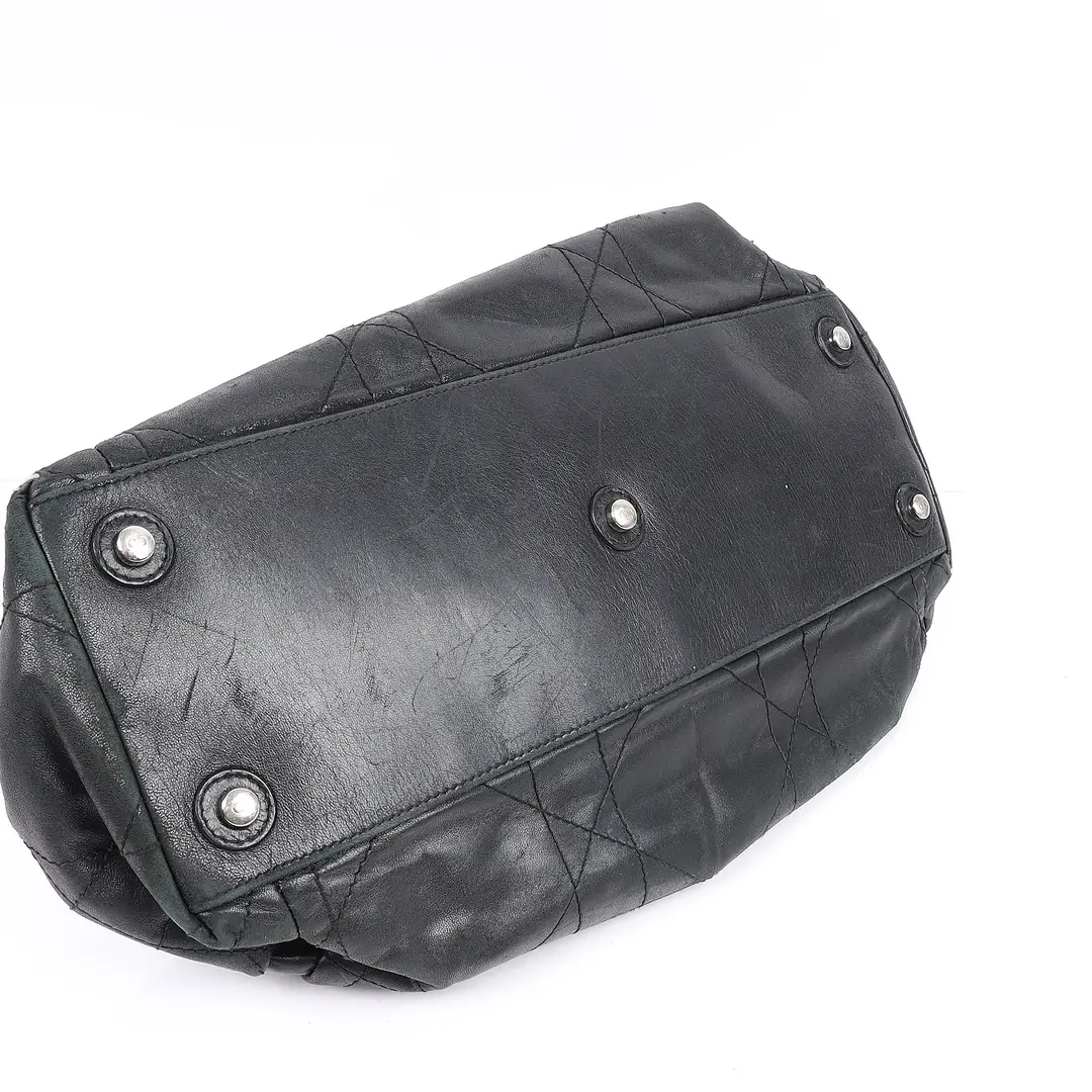 Dior Le Trente Black Cannage Leather Shoulder Bag