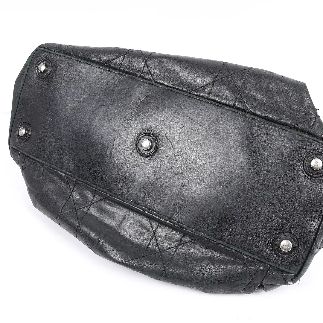 Dior Le Trente Black Cannage Leather Shoulder Bag