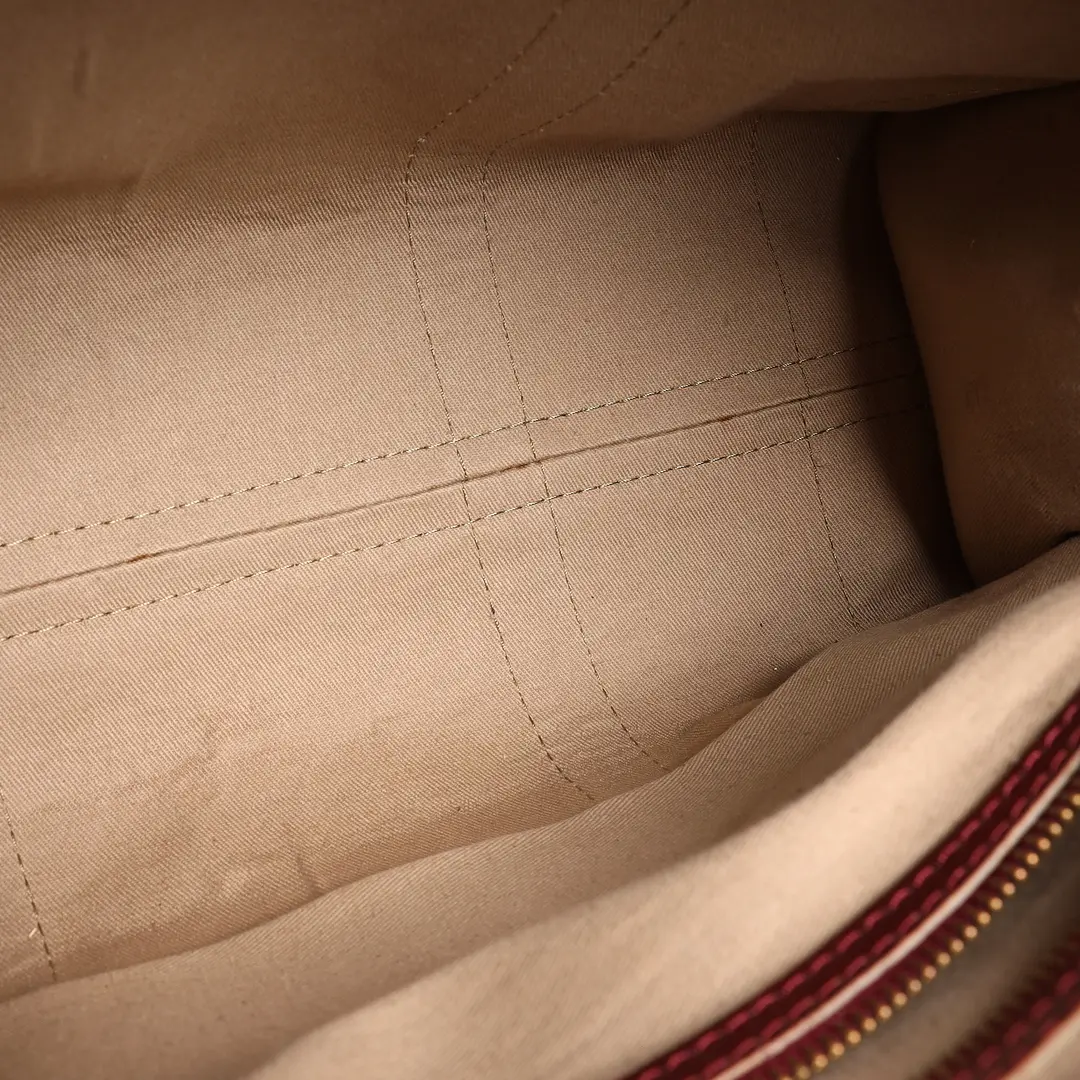 Dior Trotter Red Canvas Boston Bag