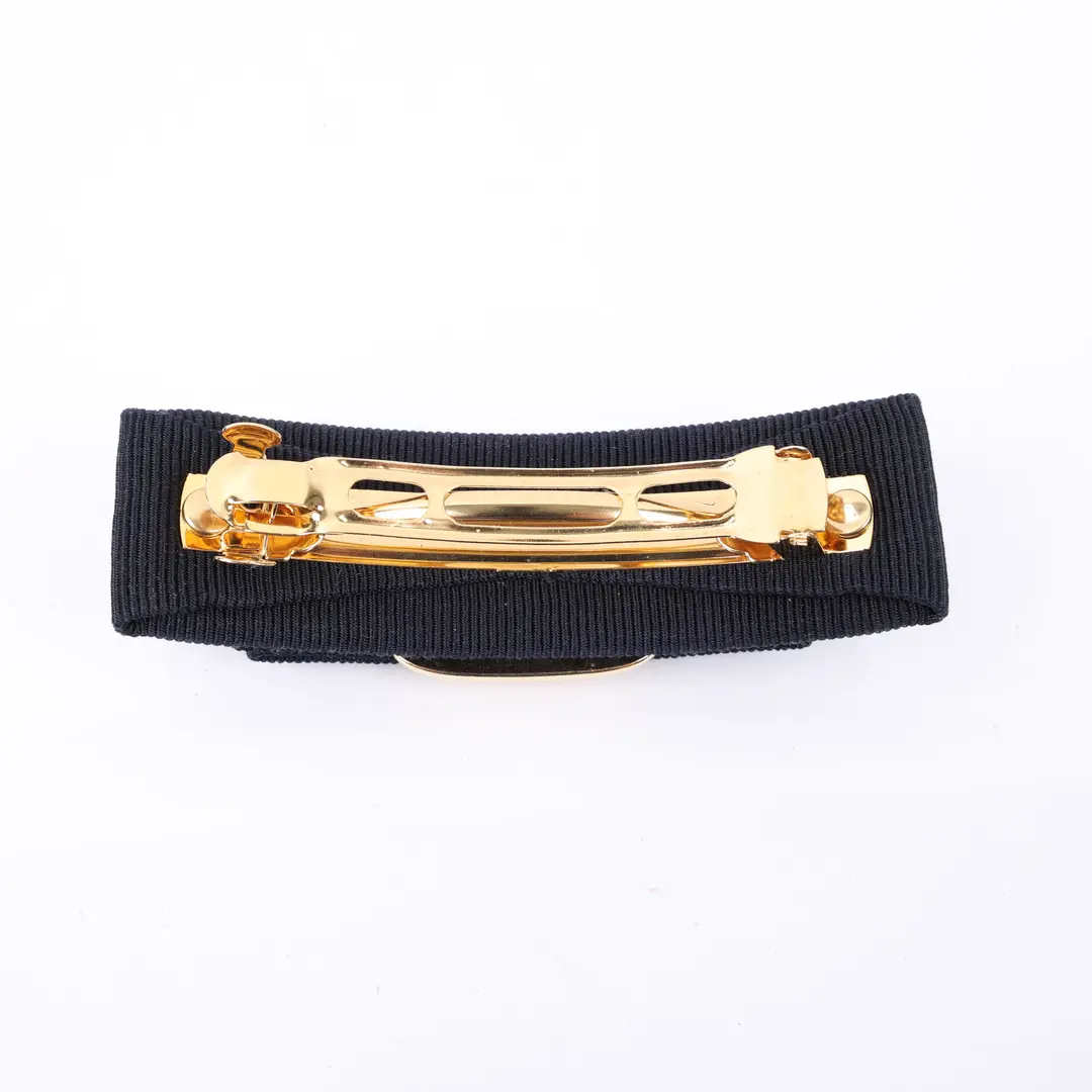 Salvatore Ferragamo Vara Bow Blue Grosgrain Hair Clip