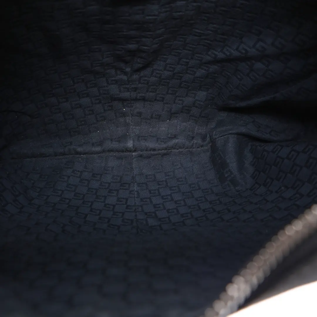 Gucci Charlotte Black Canvas Hobo Bag
