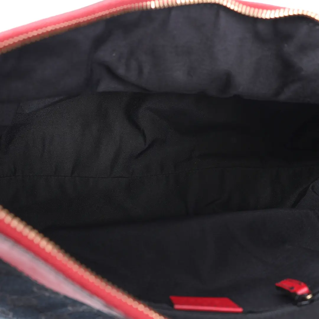 Gucci Abbey D-Ring Black GG Canvas Shoulder Bag