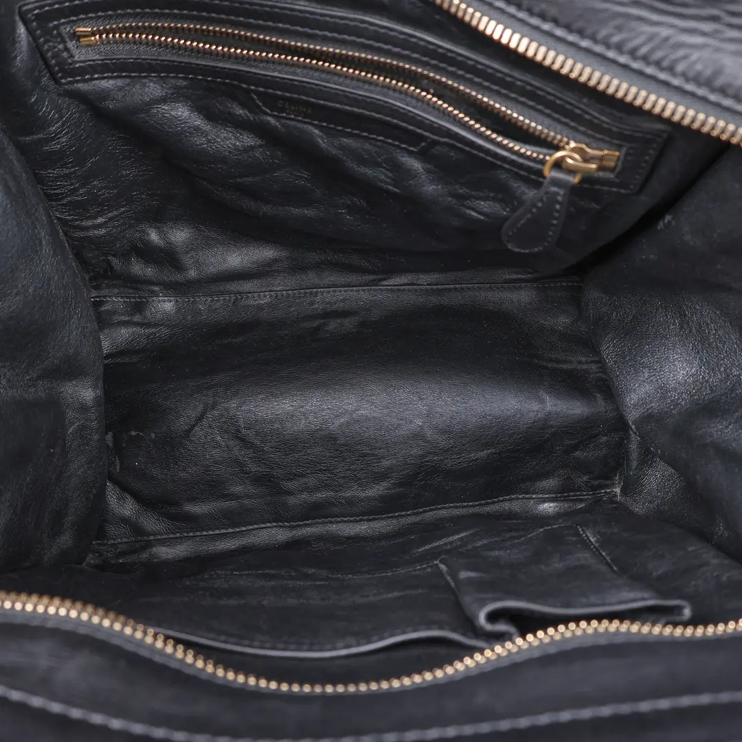 Celine Luggage Green Leather Mini Tote Bag