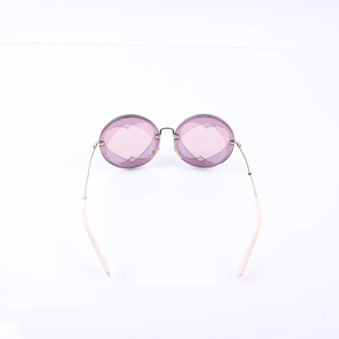 Miu Miu Reveal Pink Metal Sunglasses
