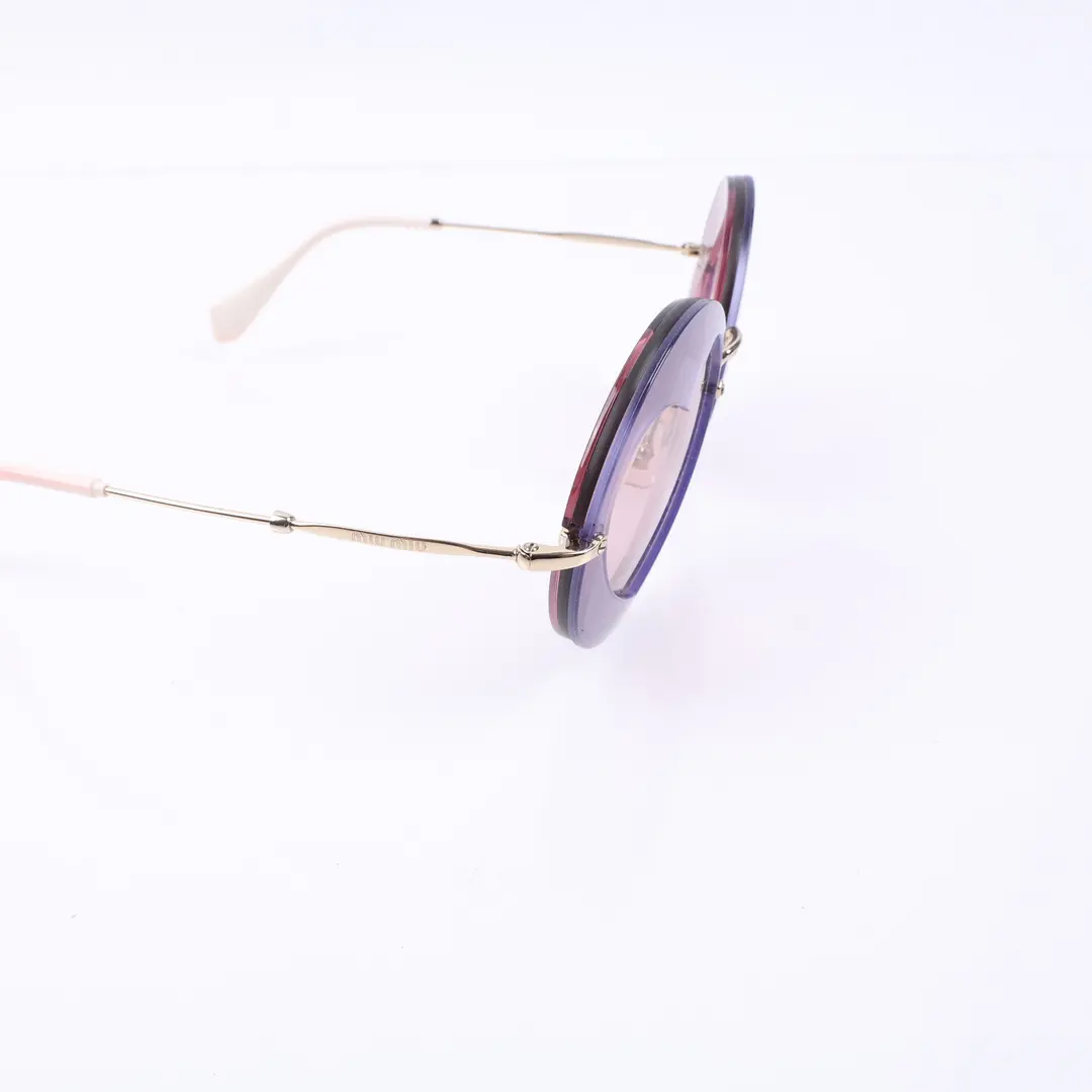 Miu Miu Reveal Pink Metal Sunglasses