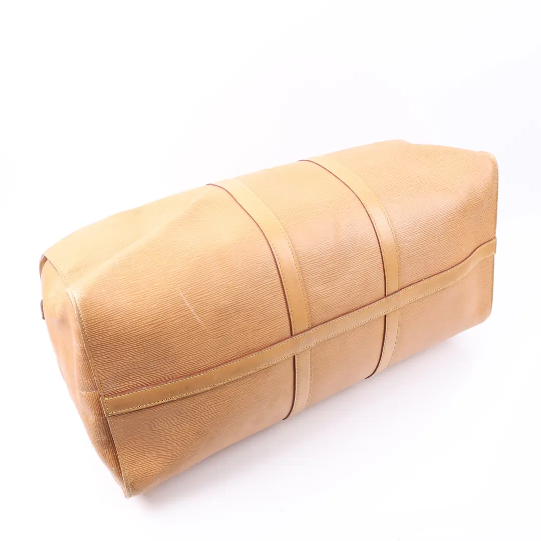 Louis Vuitton Keepall Beige Epi Leather Travel Bag