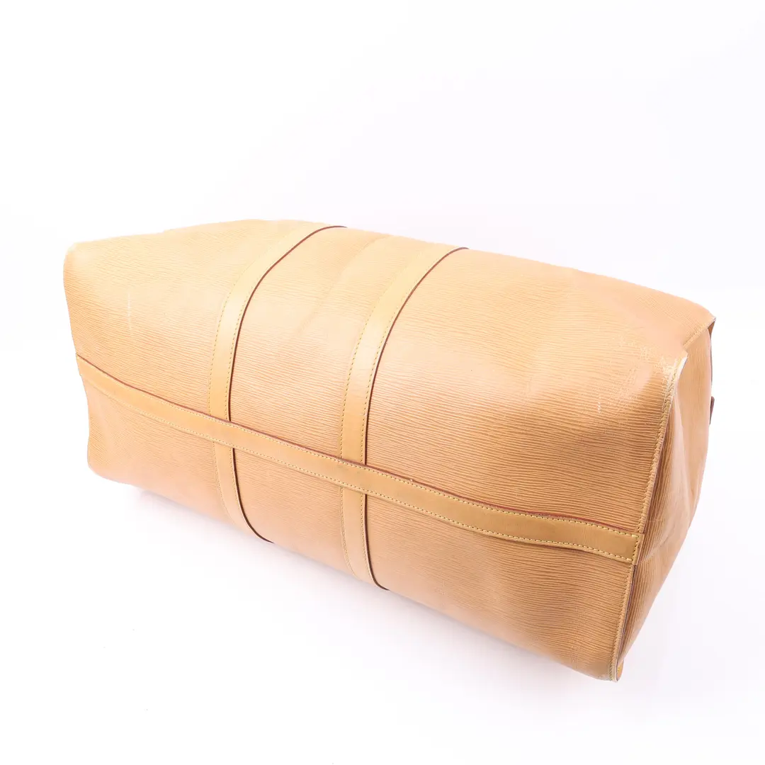 Louis Vuitton Keepall Beige Epi Leather Travel Bag