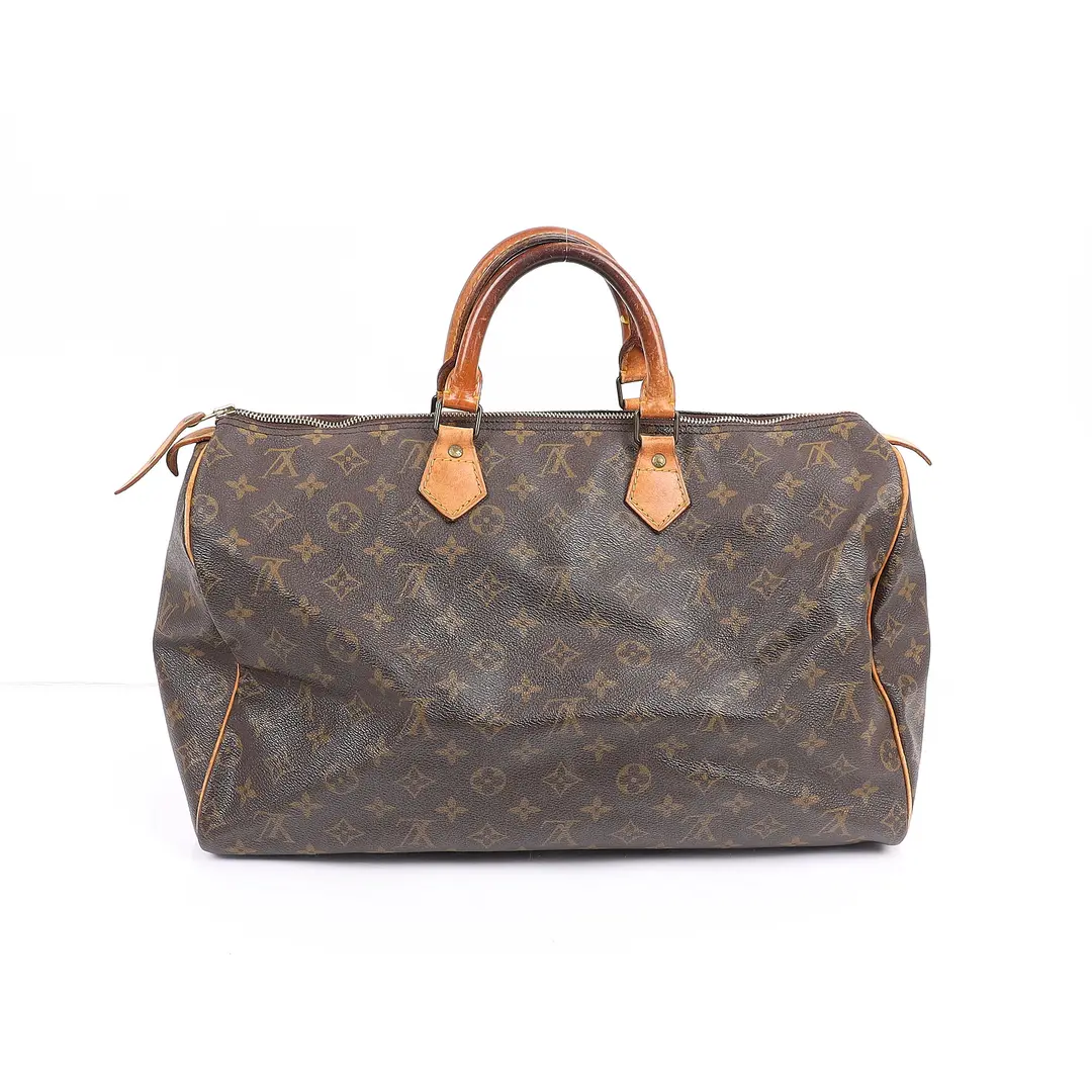 Louis Vuitton Speedy 35 Brown Monogram Canvas Handbag