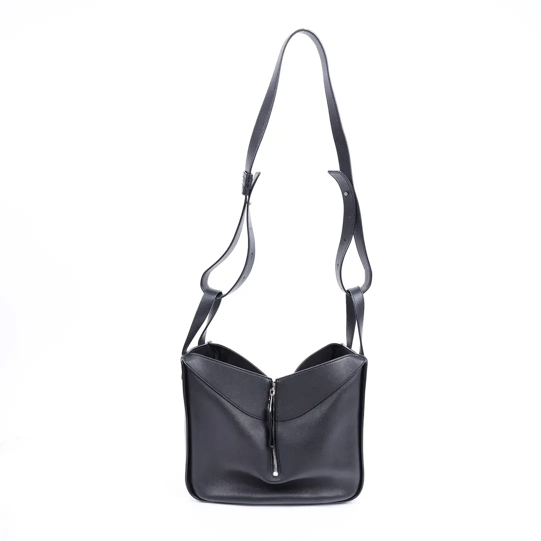 Loewe Hammock Black Leather Shoulder Bag
