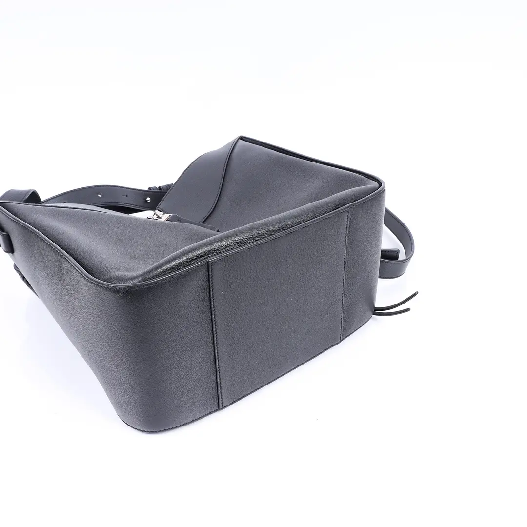Loewe Hammock Black Leather Shoulder Bag