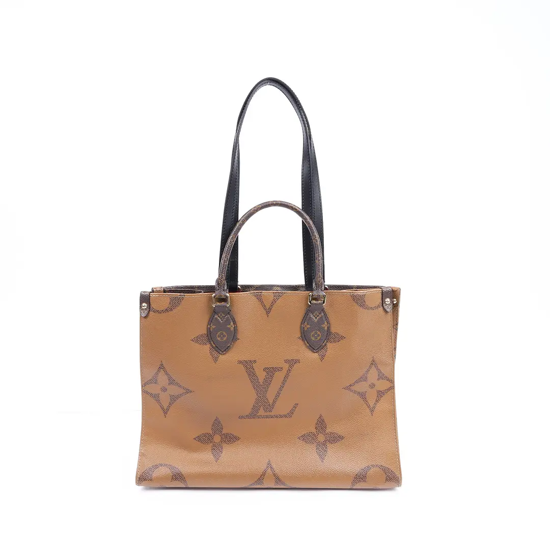 Louis Vuitton Onthego MM Brown Monogram Canvas Tote Bag