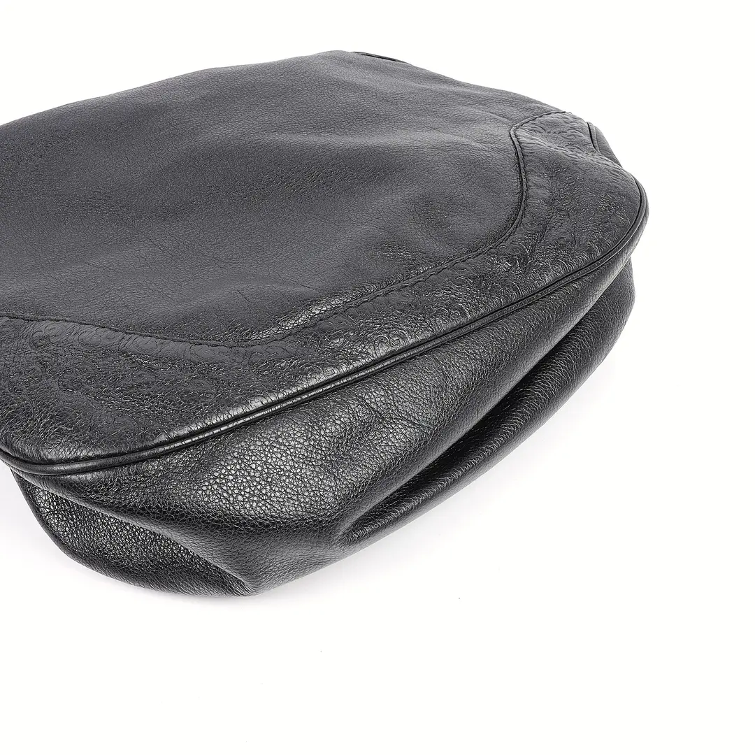 Gucci Charlotte Black Leather Hobo Bag