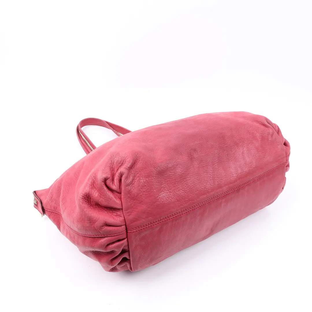Fendi Mia Pink Leather Shoulder Bag