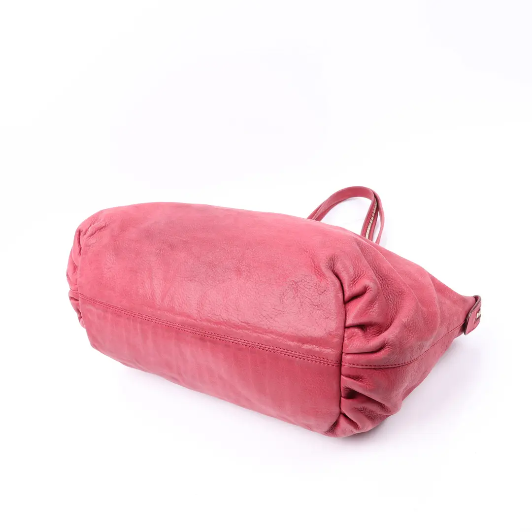 Fendi Mia Pink Leather Shoulder Bag