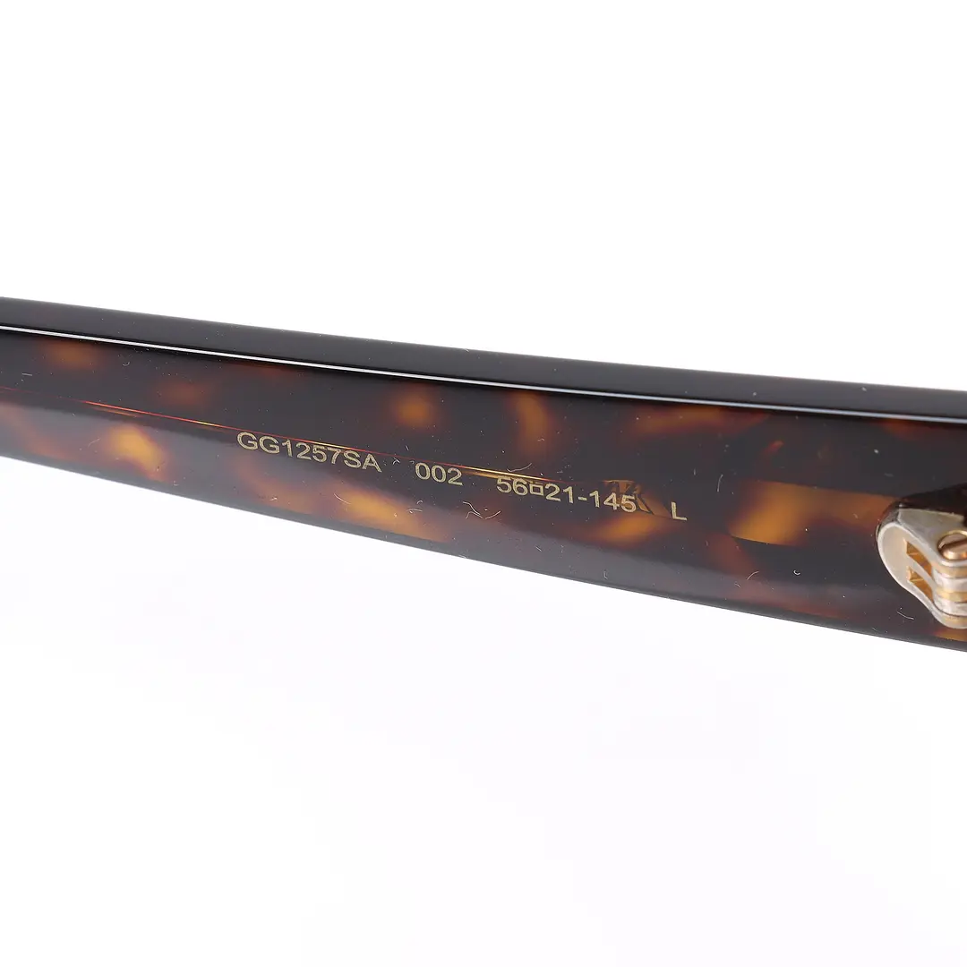 Gucci GG1257SA Brown Acetate 56mm Sunglasses