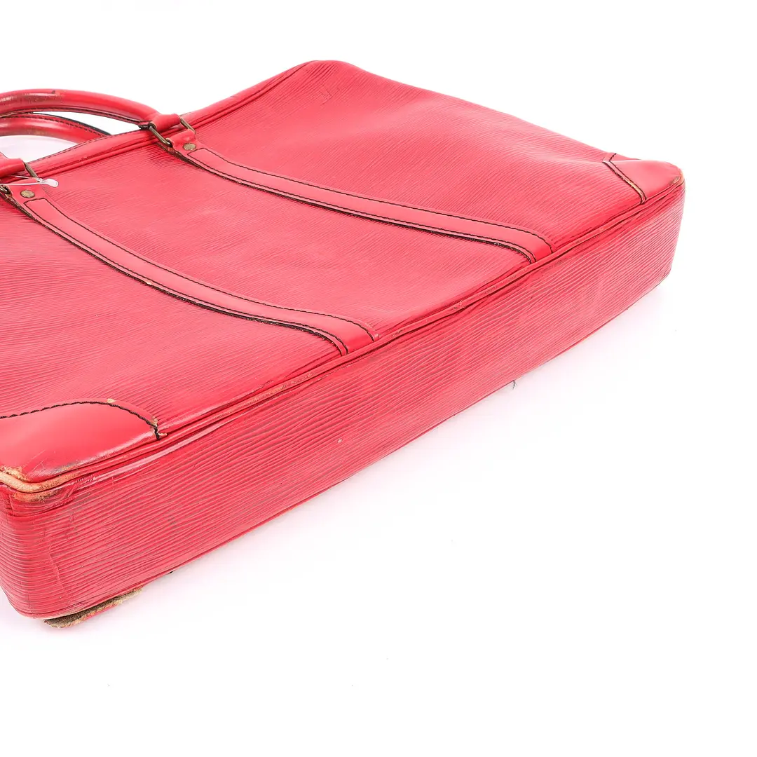 Louis Vuitton Porte-Documents Voyage Red Epi Briefcase