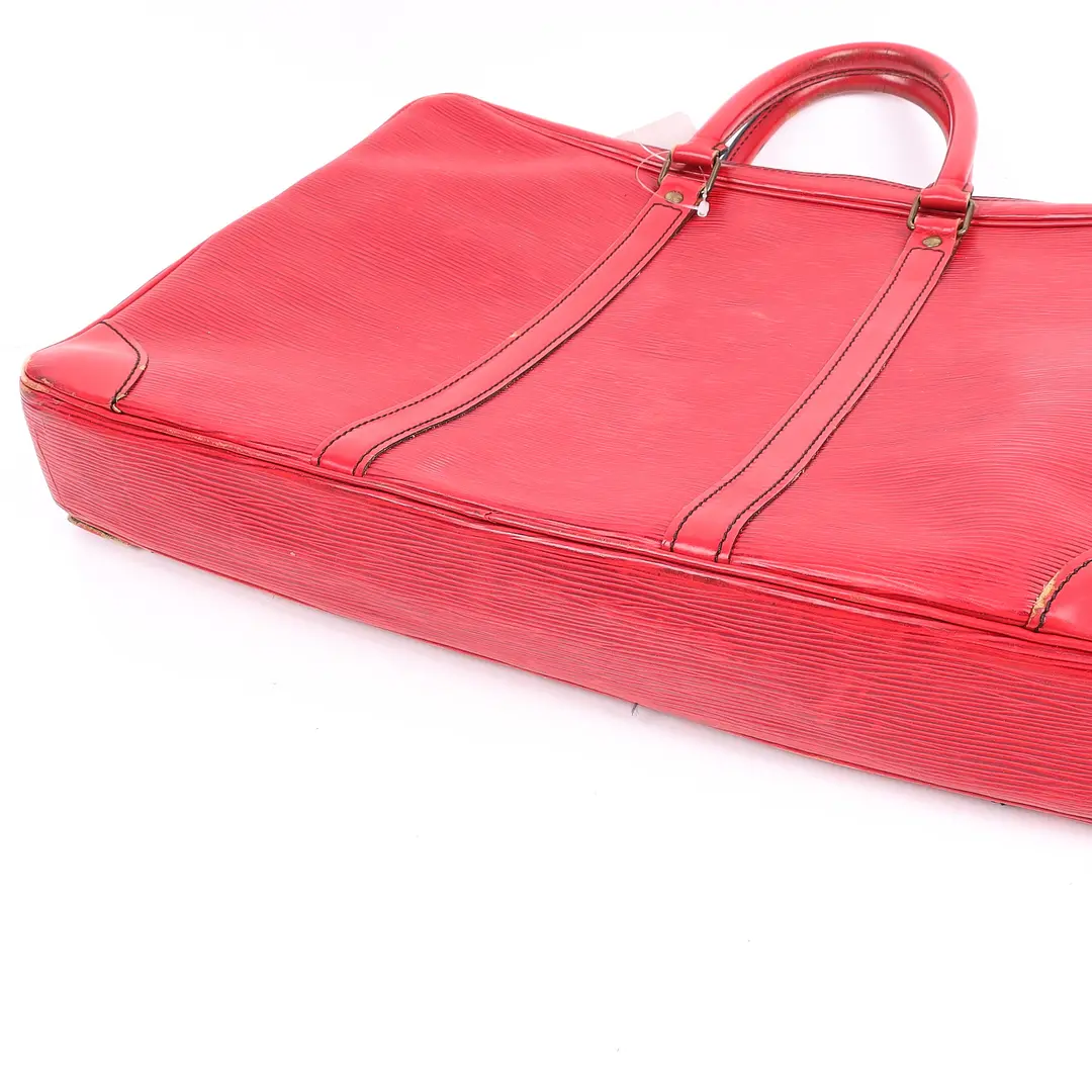Louis Vuitton Porte-Documents Voyage Red Epi Briefcase