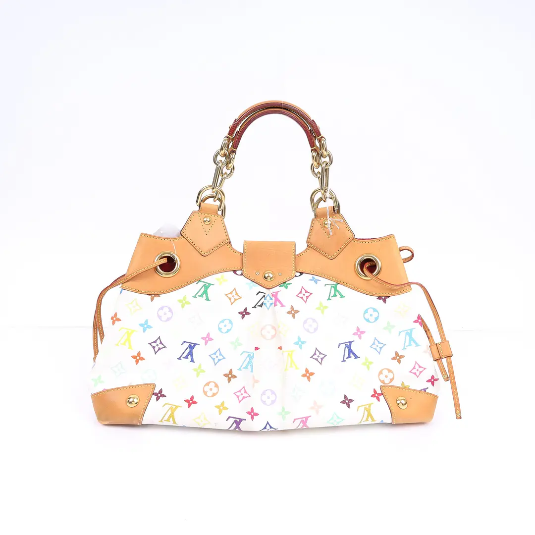 Louis Vuitton Monogram Multicolor Ursula White Shoulder Bag