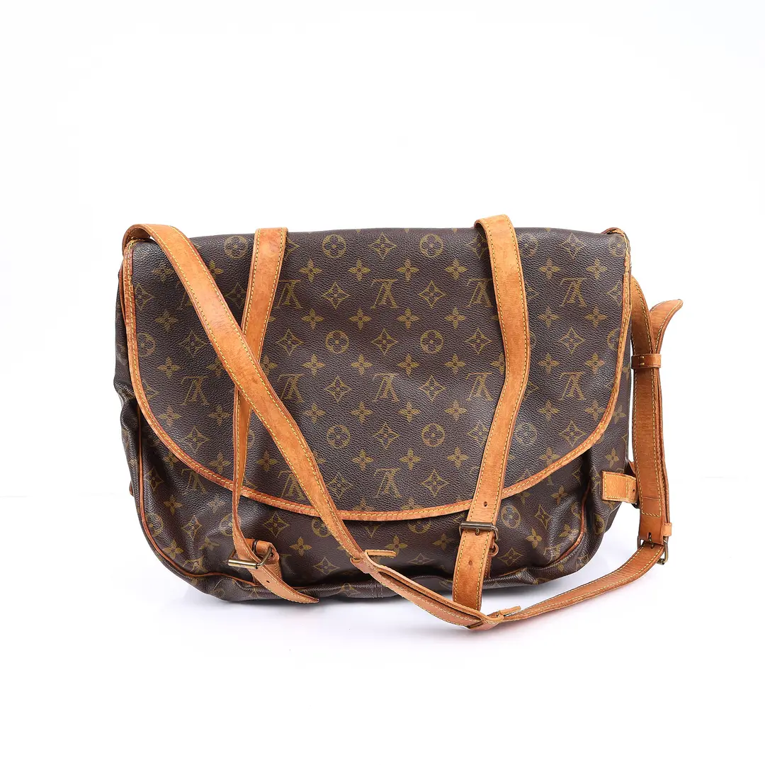Louis Vuitton Saumur 35 Brown Monogram Canvas Shoulder Bag
