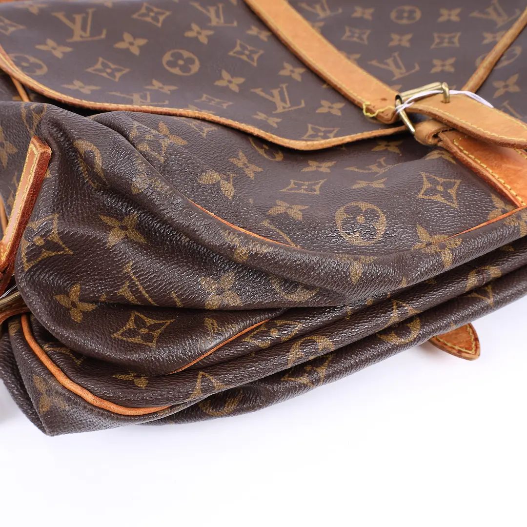 Louis Vuitton Saumur Brown Monogram Canvas Shoulder Bag