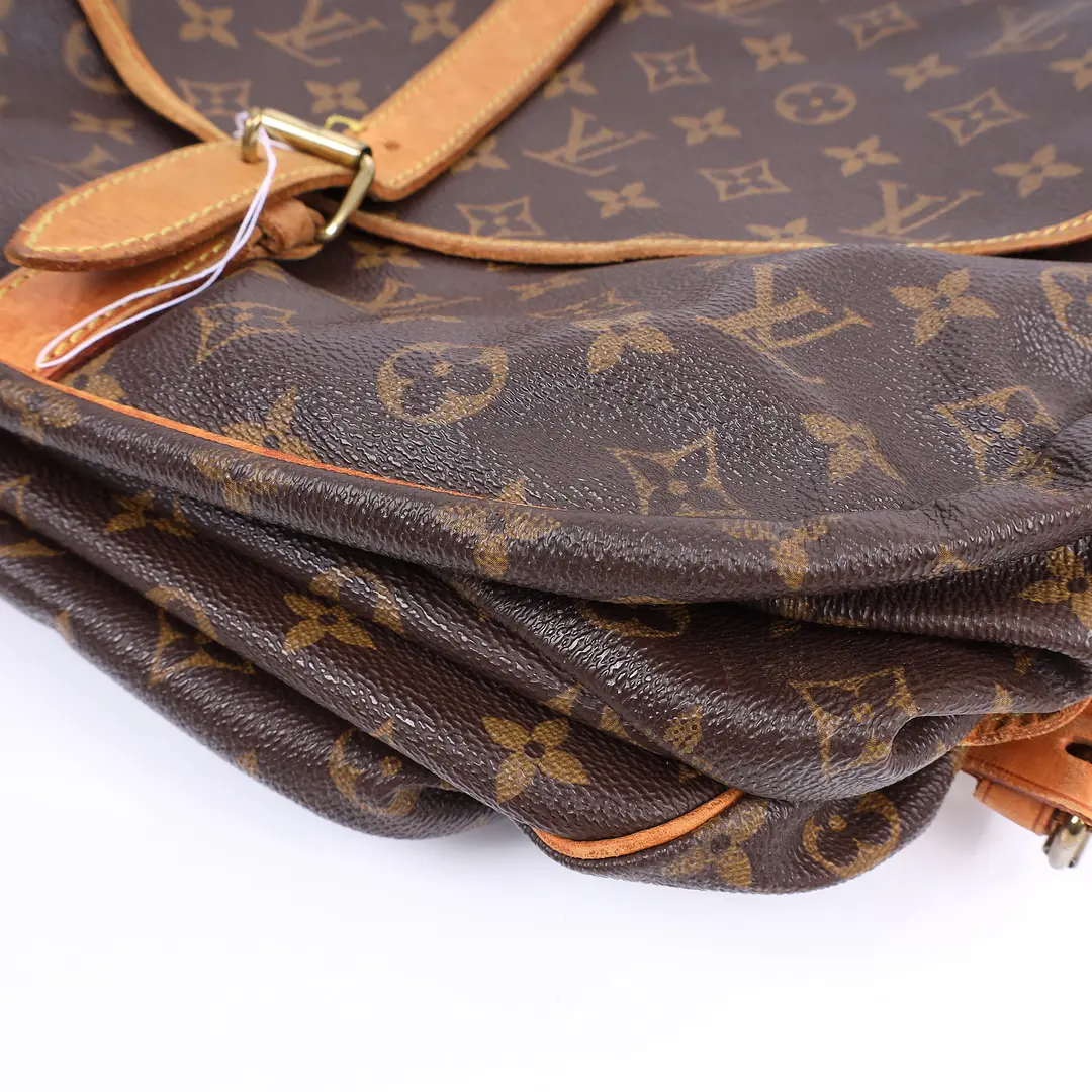 Louis Vuitton Saumur Brown Monogram Canvas Shoulder Bag