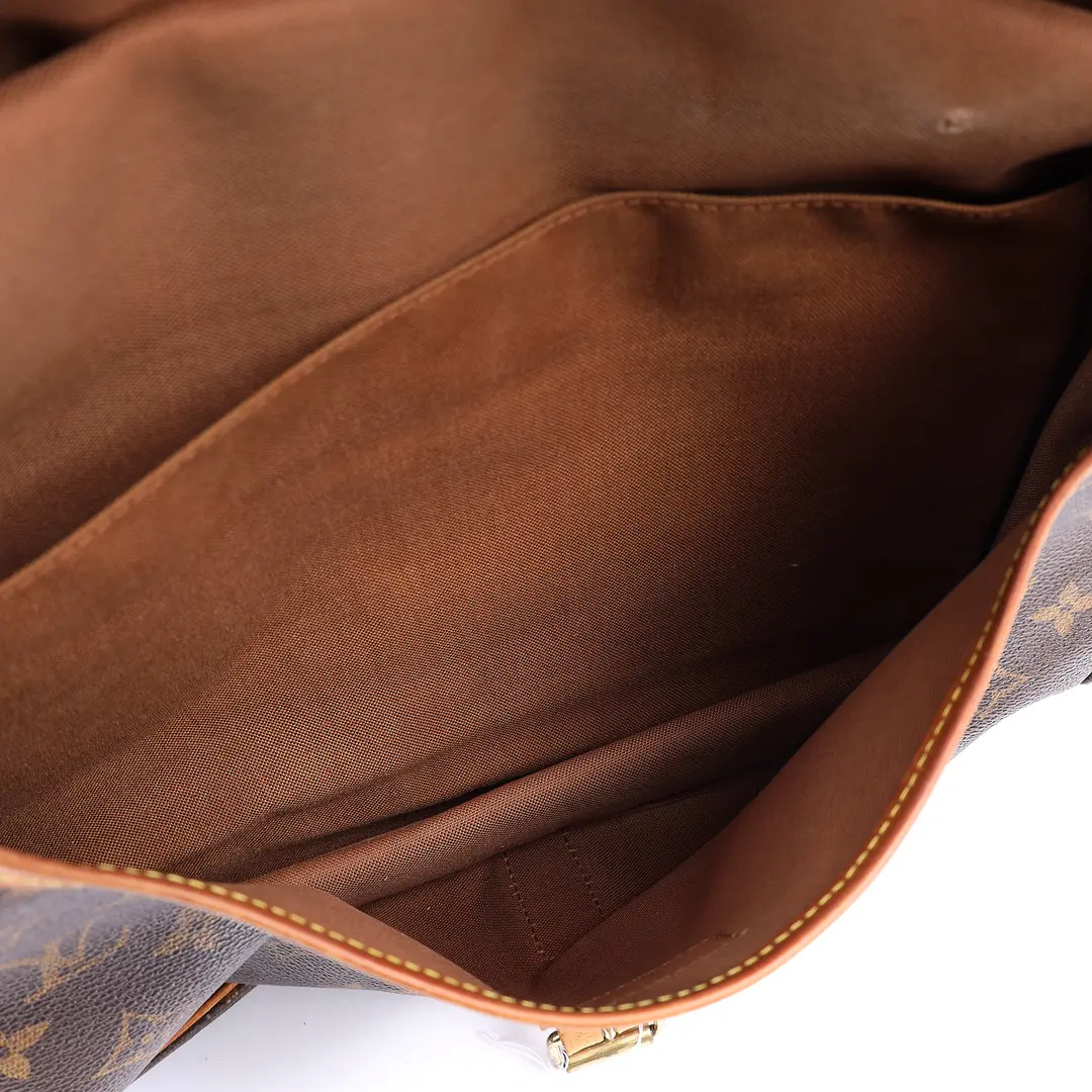 Louis Vuitton Saumur Brown Monogram Canvas Shoulder Bag