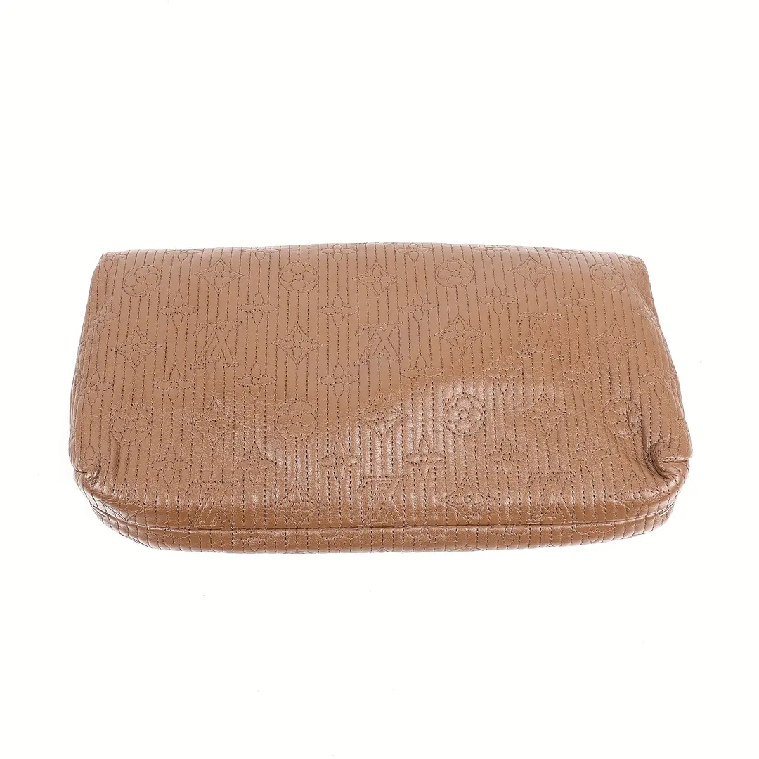 Louis Vuitton Limelight Brown Monogram Quilted Fabric Clutch