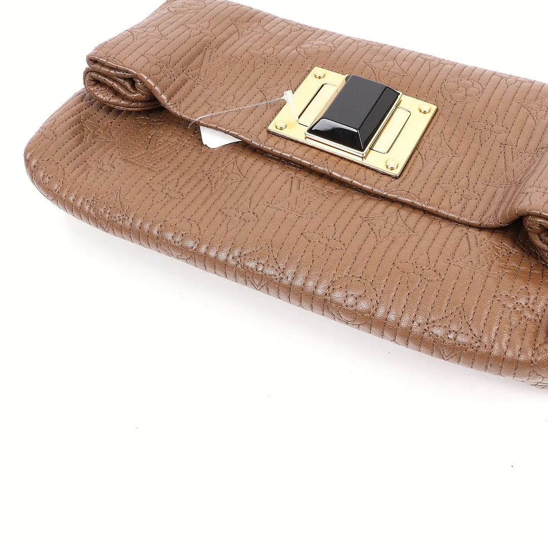 Louis Vuitton Limelight Brown Monogram Quilted Fabric Clutch