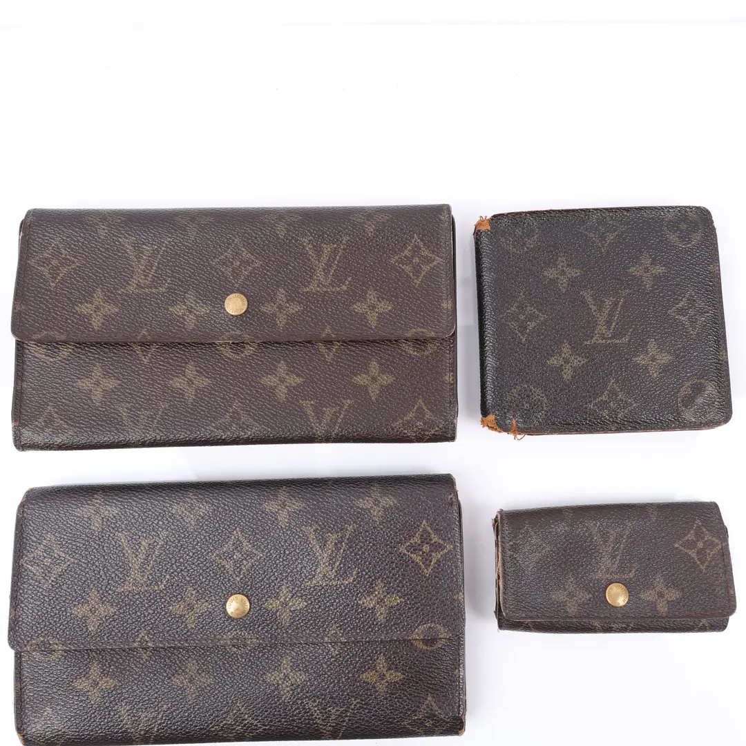 Louis Vuitton Vintage Brown Monogram Canvas Accessory Set