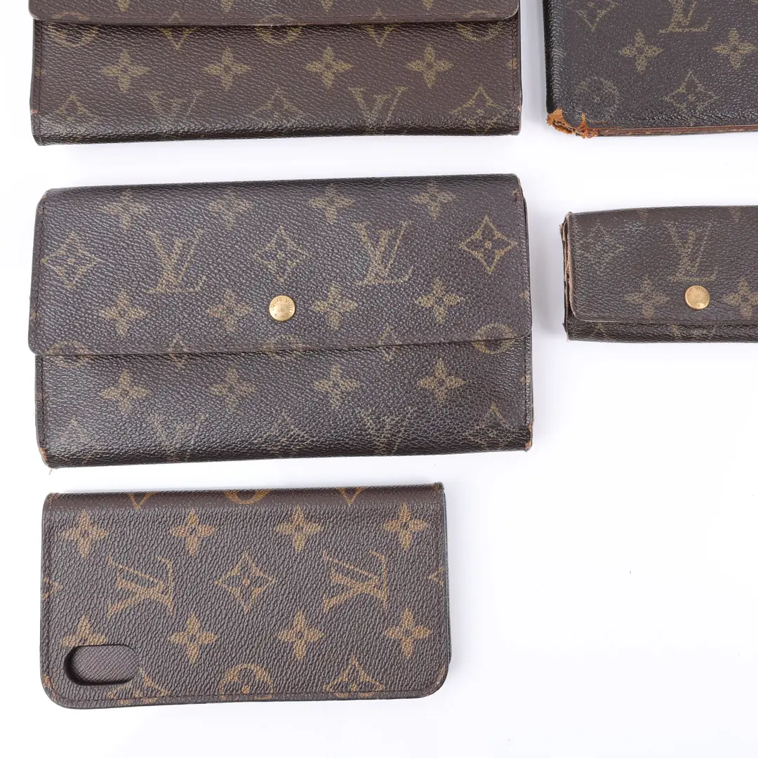 Louis Vuitton Vintage Brown Monogram Canvas Accessory Set