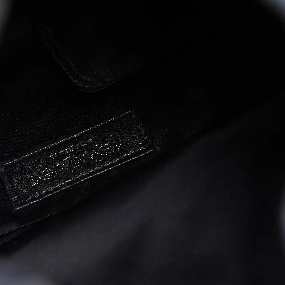 Yves Saint Laurent Kahala Blue Canvas Shoulder Bag