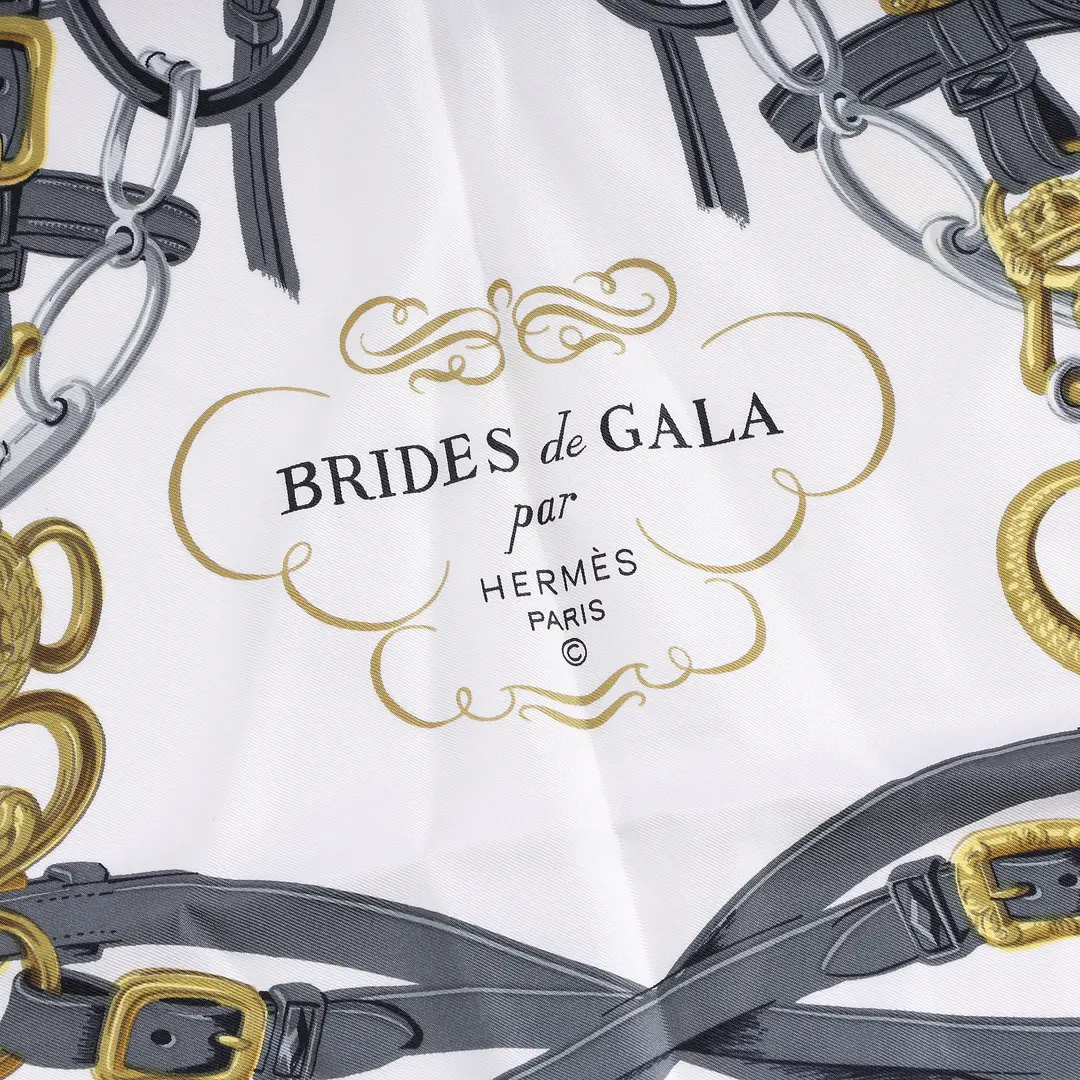 Hermes Brides de Gala Red Silk Scarf