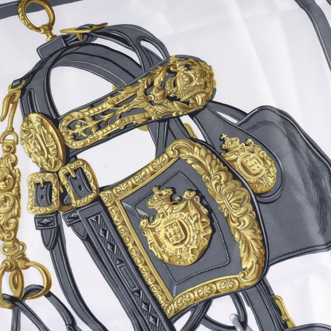 Hermes Brides de Gala Red Silk Scarf