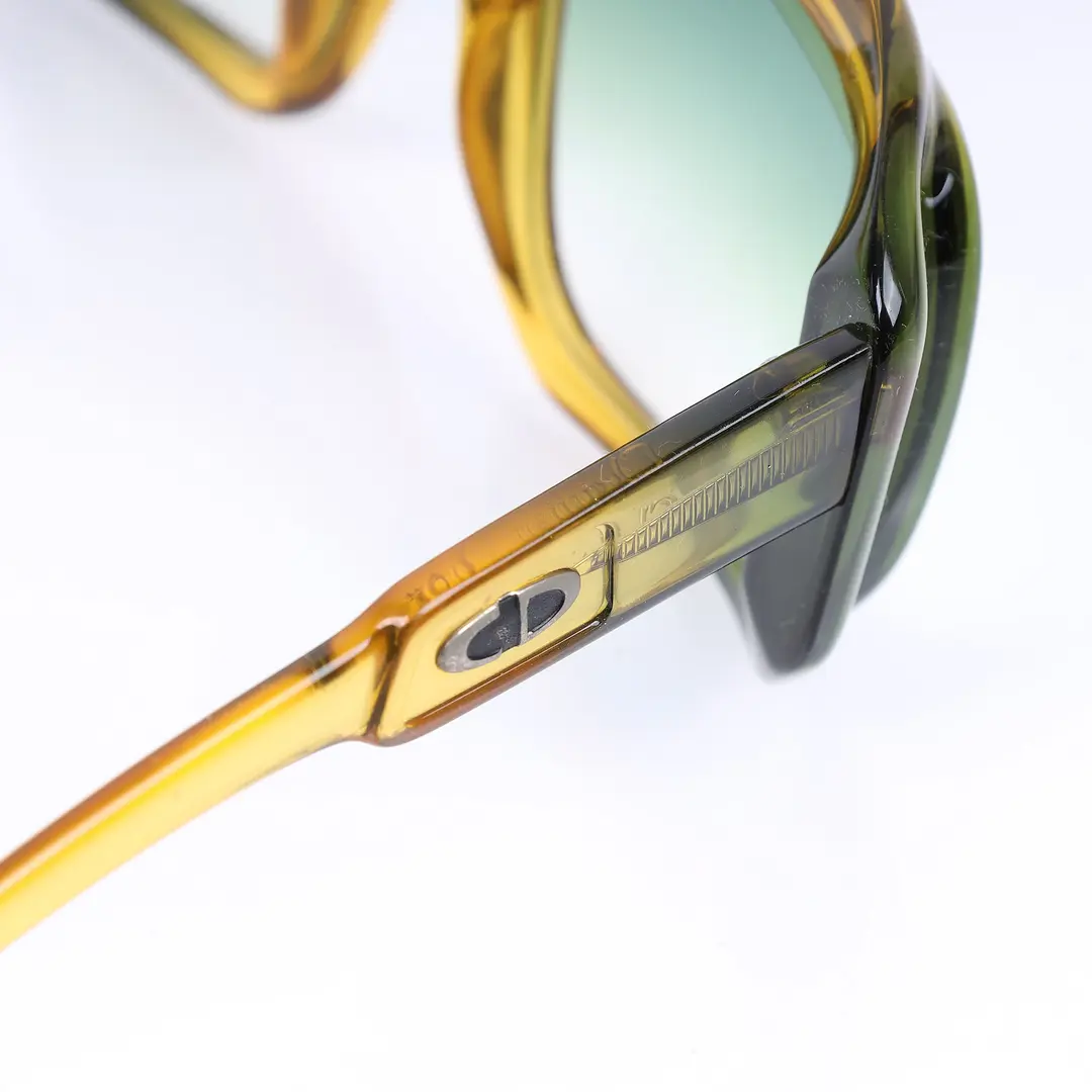 Christian Dior Vintage CD Logo Yellow Optyl Sunglasses