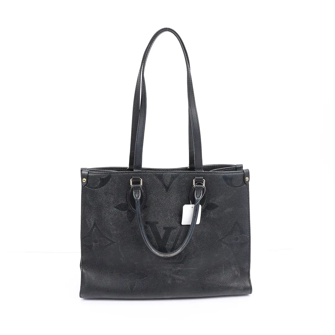 Louis Vuitton OnTheGo MM Black Empreinte Tote Bag
