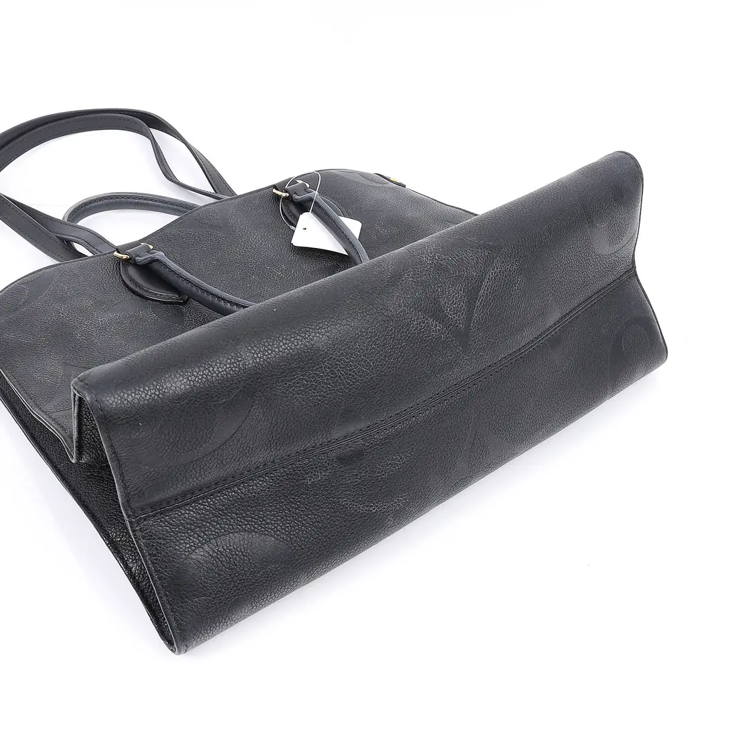 Louis Vuitton OnTheGo MM Black Empreinte Tote Bag