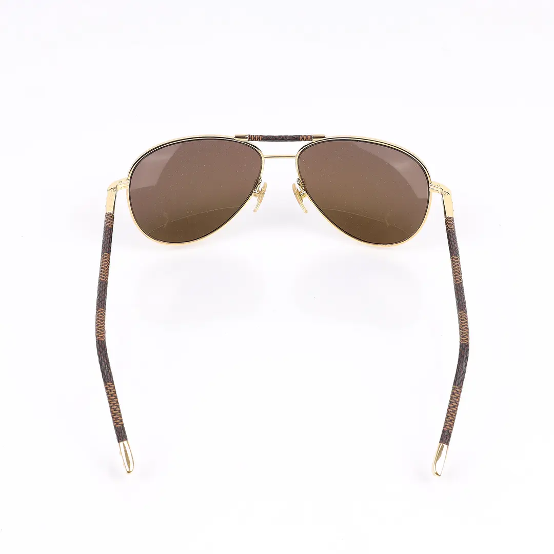 Louis Vuitton Conspiration Pilote Gold Sunglasses